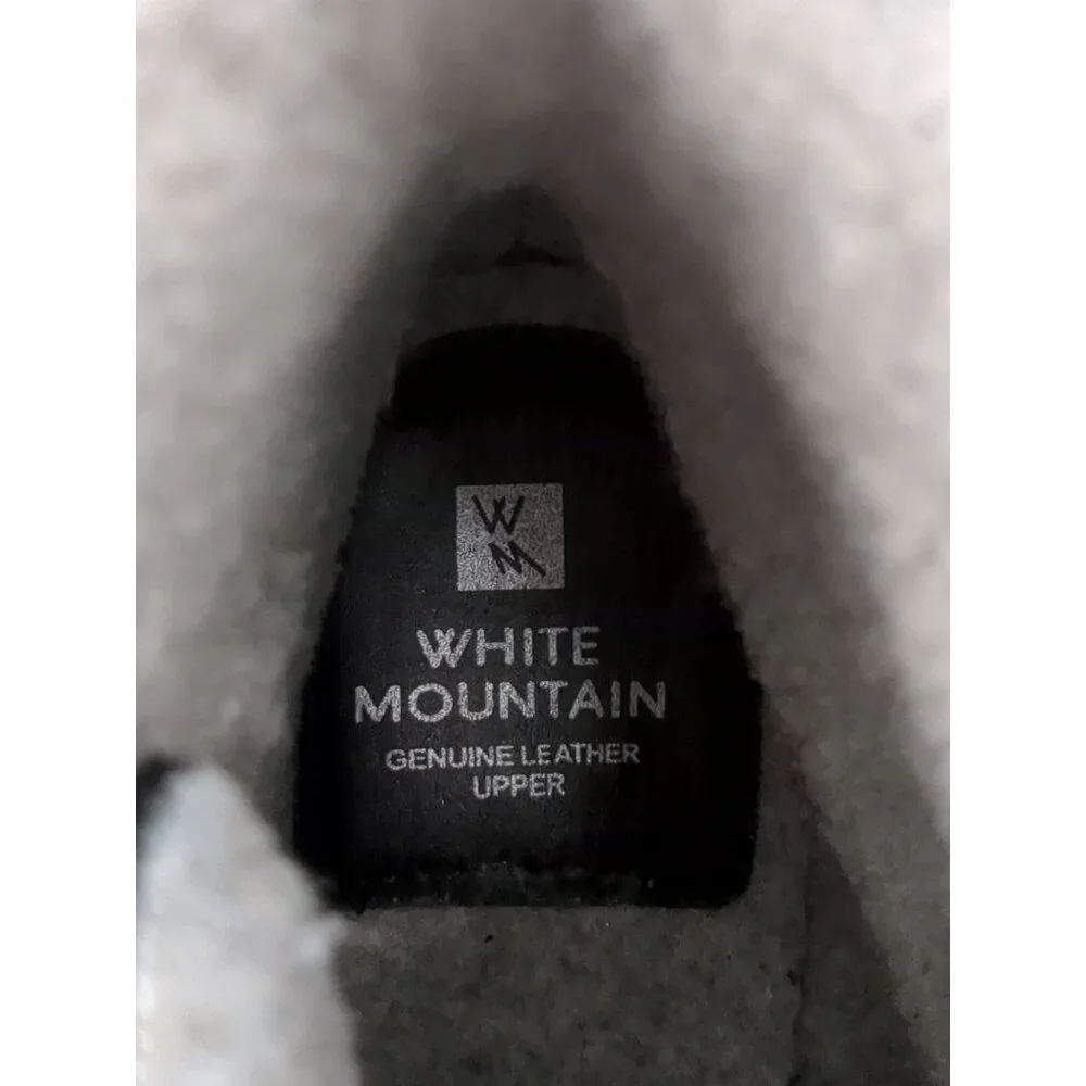 White Mountain Winter‎ Boots Women 8 Black Water Resistant Outdoor Leather Bravo